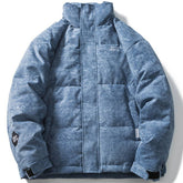 Pufferjacke mit durchgehendem Buchstabendruck